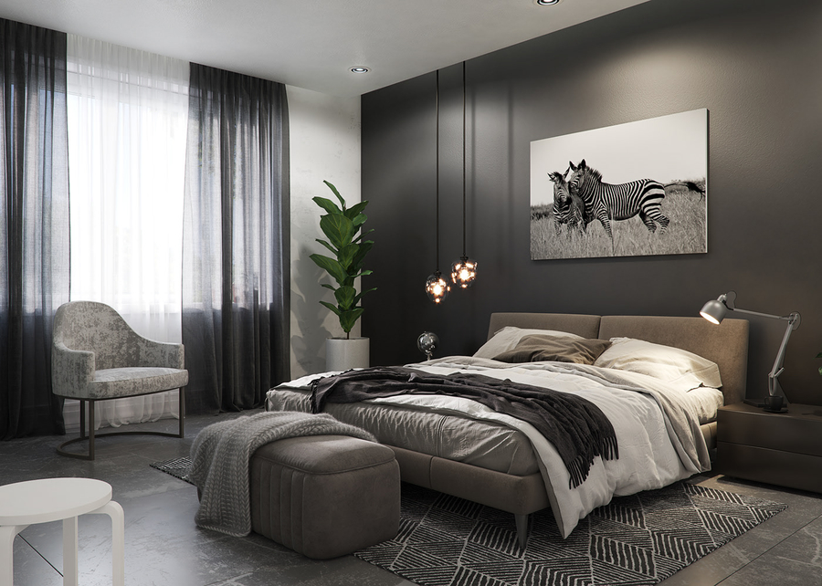 06 1 - Chọn tranh treo tường theo phong thủy trong thiết kế nội thất phòng ngủ