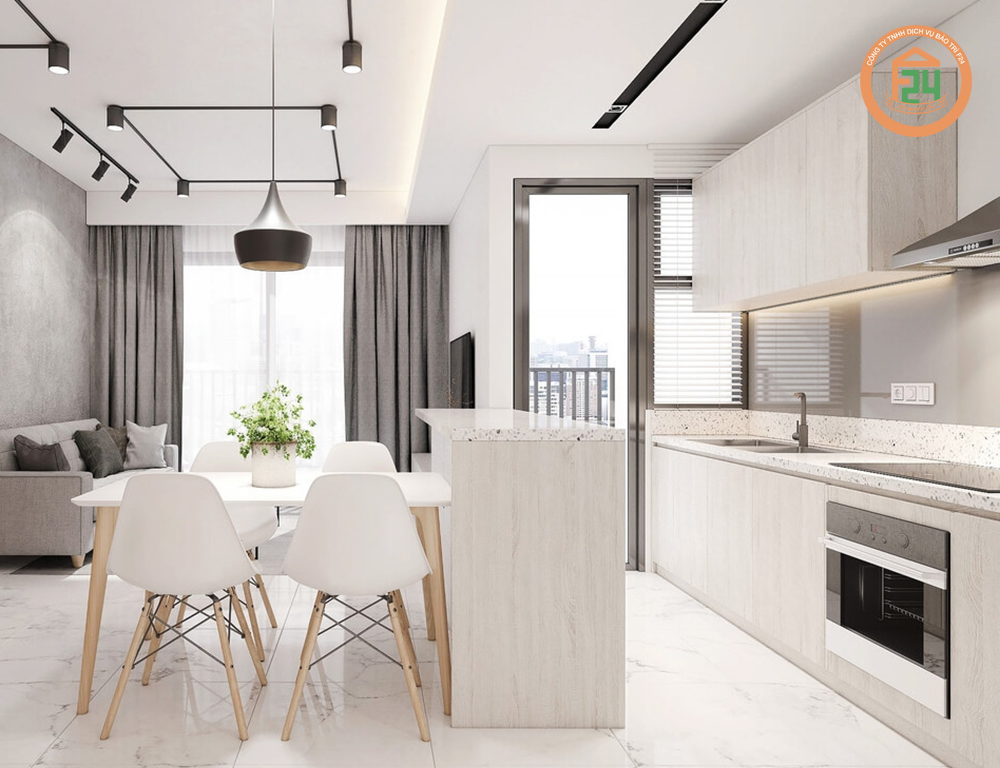 16 2 - Mẫu nội thất nhà bếp đơn giản dành cho căn hộ chung cư | BẢO TRÌ F24