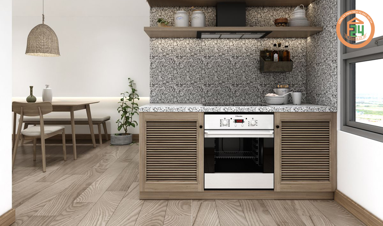 25 2 - Mẫu nội thất nhà bếp đơn giản dành cho căn hộ chung cư | BẢO TRÌ F24