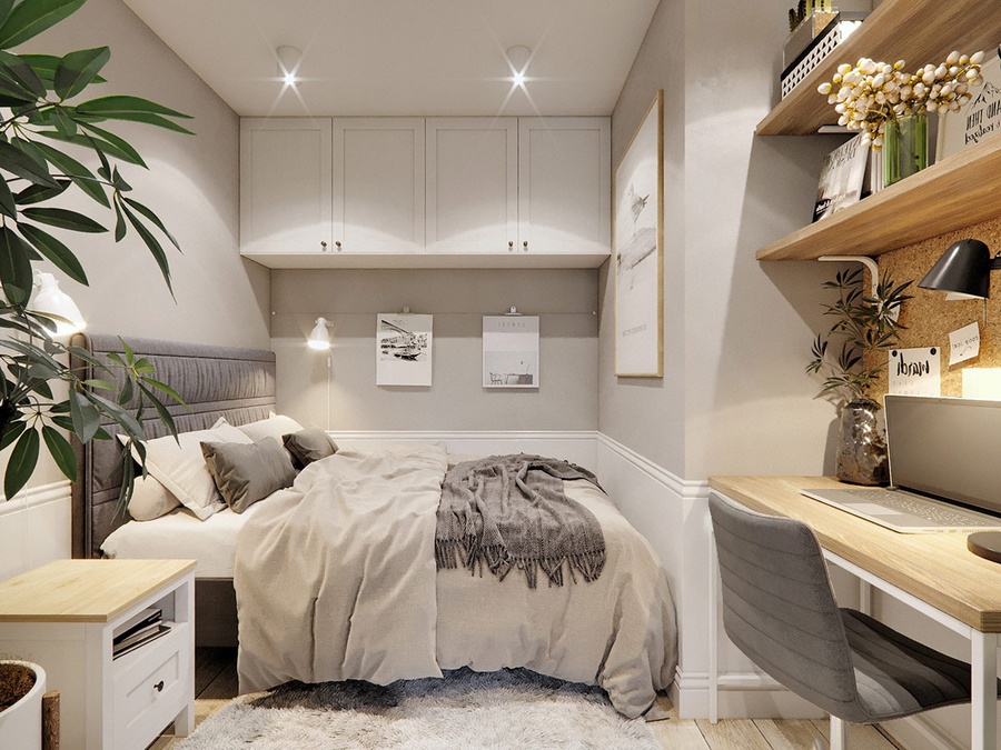 273 - Gợi ý một số ý tưởng thiết kế nội thất phòng ngủ nhỏ đẹp