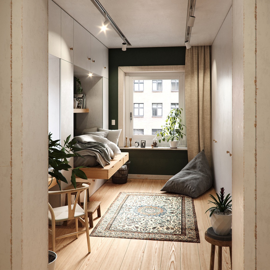 Ý tưởng thiết kế nội thất cho căn hộ chung cư mini 50m2  Gia An Decor