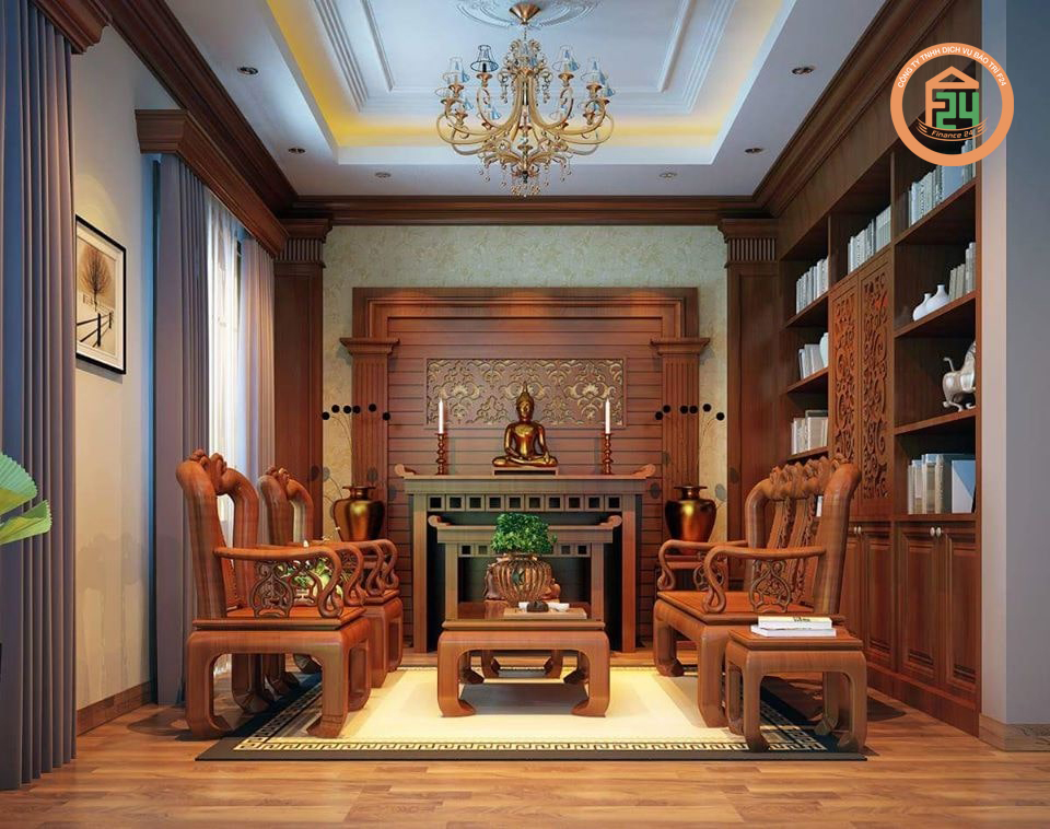 Lối trang trí phòng khách với đồ nội thất gỗ vừa truyền thống vừa thời thượng