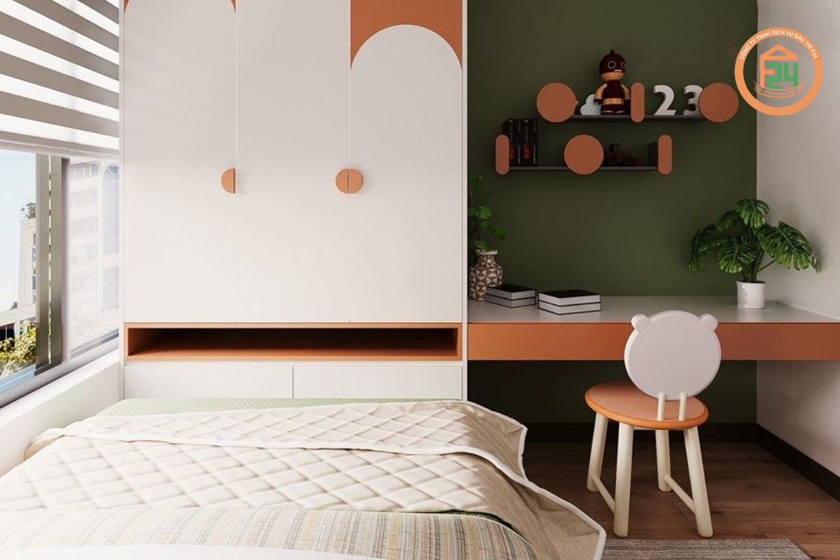 100 1 - Những mẫu nội thất phòng ngủ hiện đại cho trẻ em với thiết kế thân thiện.