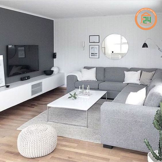 127 2 - Thiết kế nội thất phòng khách chung cư với những gam màu ưa chuộng