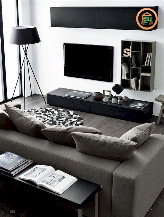 129 2 - Thiết kế nội thất phòng khách chung cư với những gam màu ưa chuộng
