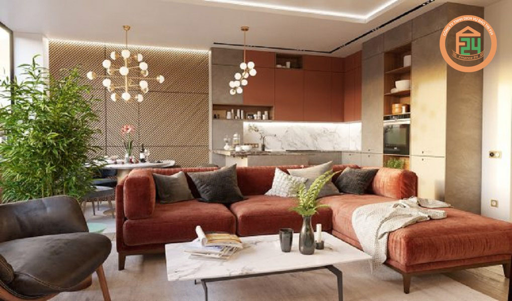 206 - Ý tưởng trang trí nội thất phòng khách chung cư đơn giản
