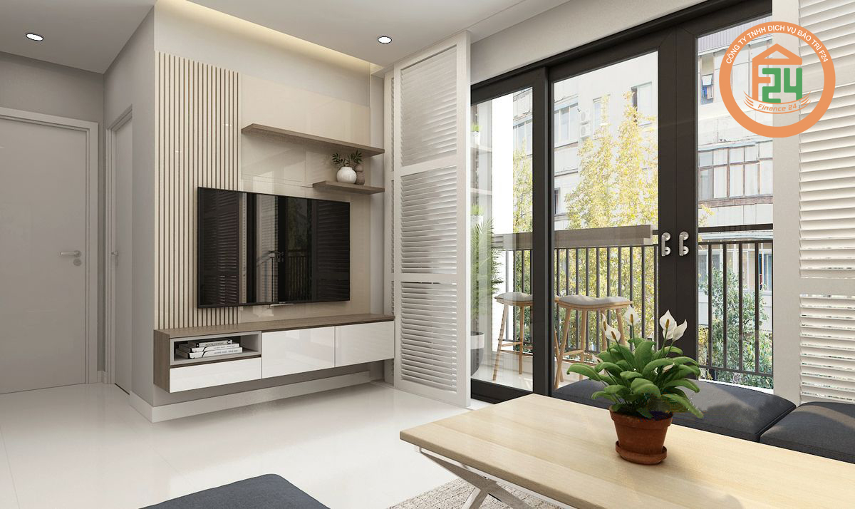220 - Ý tưởng cho thiết kế nội thất phòng khách chung cư nhỏ - tiện ích
