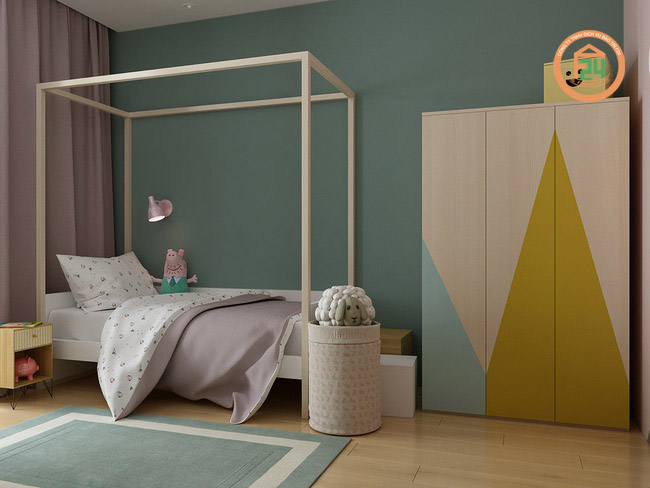 222 1 - Thiết kế nội thất phòng ngủ trẻ em theo phong cách hiện đại