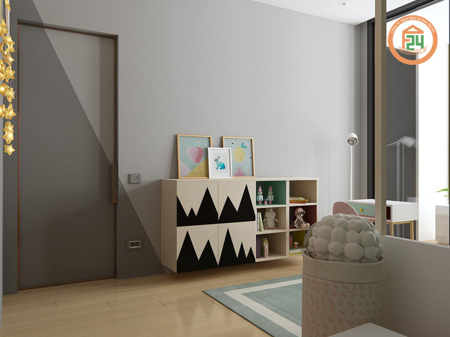 223 1 - Thiết kế nội thất phòng ngủ trẻ em theo phong cách hiện đại