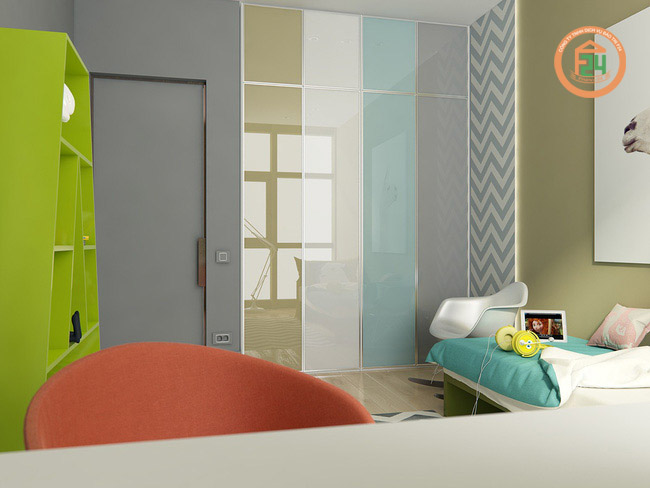 227 1 - Thiết kế nội thất phòng ngủ trẻ em theo phong cách hiện đại