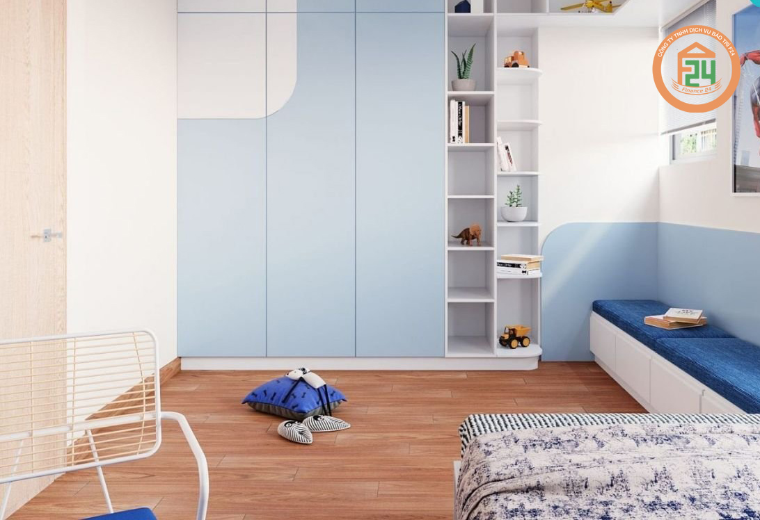 90 1 - Những mẫu nội thất phòng ngủ hiện đại cho trẻ em với thiết kế thân thiện.