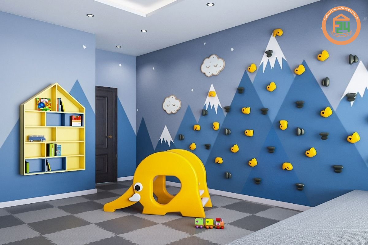 92 1 - Những mẫu nội thất phòng ngủ hiện đại cho trẻ em với thiết kế thân thiện.