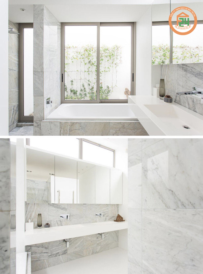 94 2 - Để phòng tắm sang trọng hơn với vật liệu đá cẩm thạch
