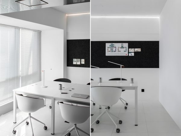 105 1 - "Đã mắt" với mẫu thiết kế nội thất văn phòng cao cấp tone màu trắng đen