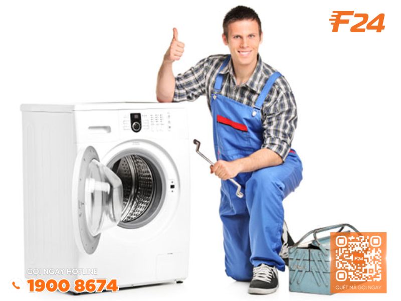 F24 chuyên khắc phục các hư hỏng trên máy giặt